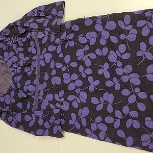 Boden Corduroy Black & Purple Dress Sz 12L